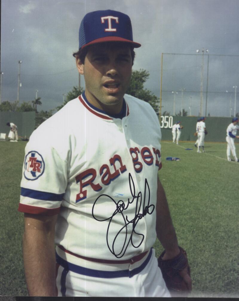 JACK LAZORKO RANGERS SIGNED AUTOGRAPHED 8X10 PHOTO W/ COA