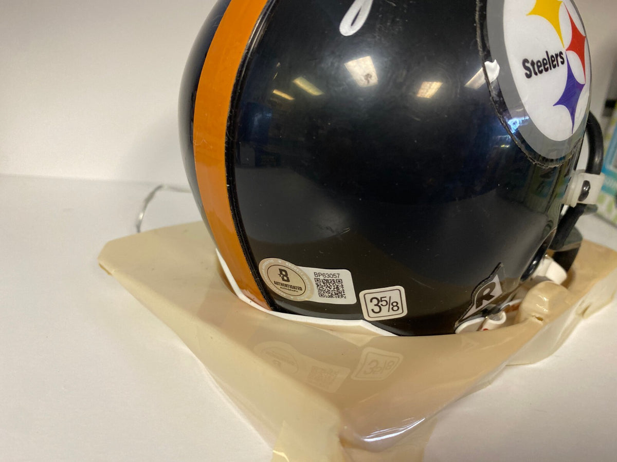 TERRY BRADSHAW PITTSBURGH STEELERS SIGNED AUTOGRAPHED MINI HELMET BECKETT BAS