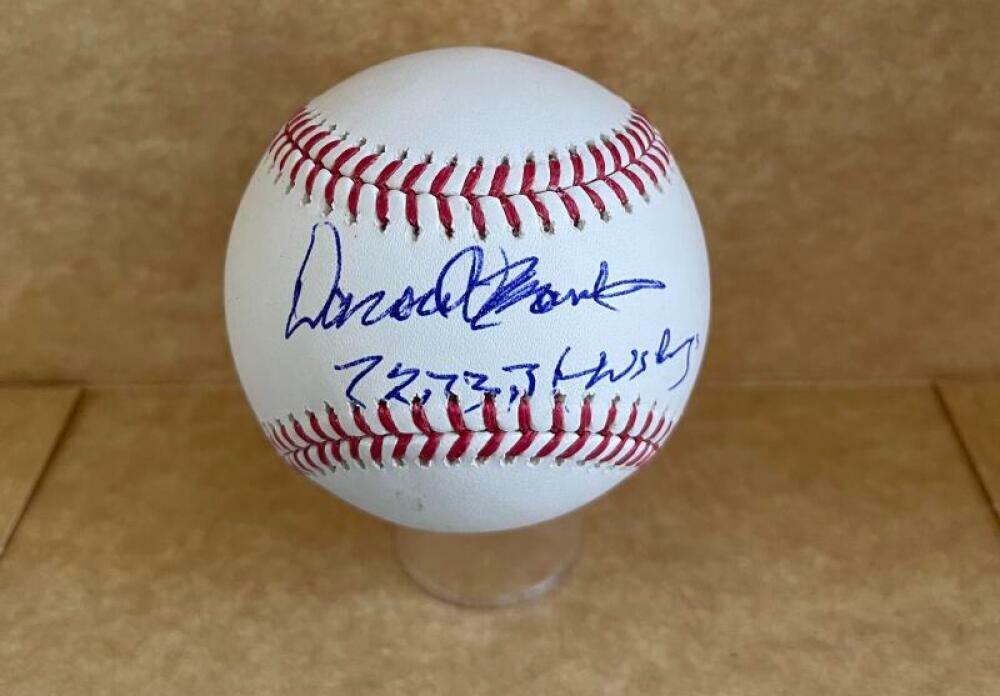 DAROLD KNOWLES 72 73 74 WS CHAMPS OAKLAND A'S SIGNED AUTO M.L. BASEBALL BAS Z515