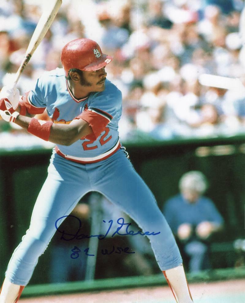 DAVID GREEN 1982 WSC CARDINALS    SIGNED AUTOGRAPHED 8X10 PHOTO W/ COA