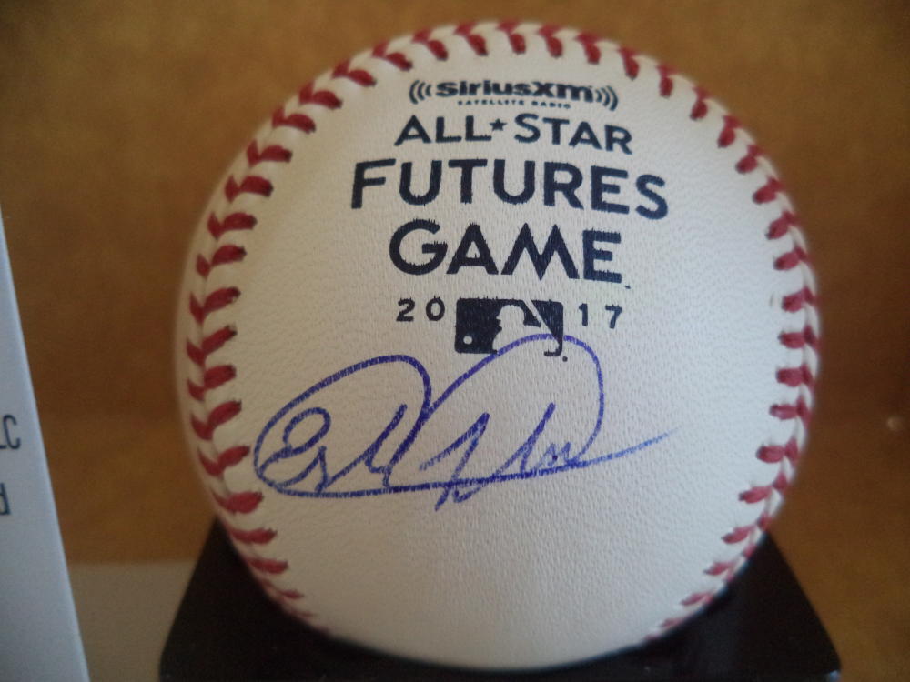 ESTEVAN FLORIAL NY YANKEES SIGNED 2017 ALL-STAR FUTURES GAME BASEBALL JSA U42971
