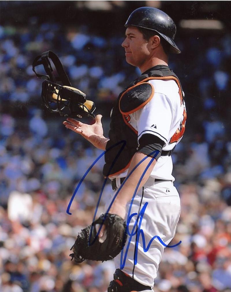 J.R. HOUSE BALTIMORE ORIOLES SIGNED AUTOGRAPHED 8X10 PHOTO W/COA 