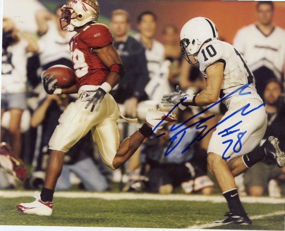 LORENZO BOOKER F S SEMINOLES SIGNED AUTOGRAPHED 8X10 PHOTO W/COA