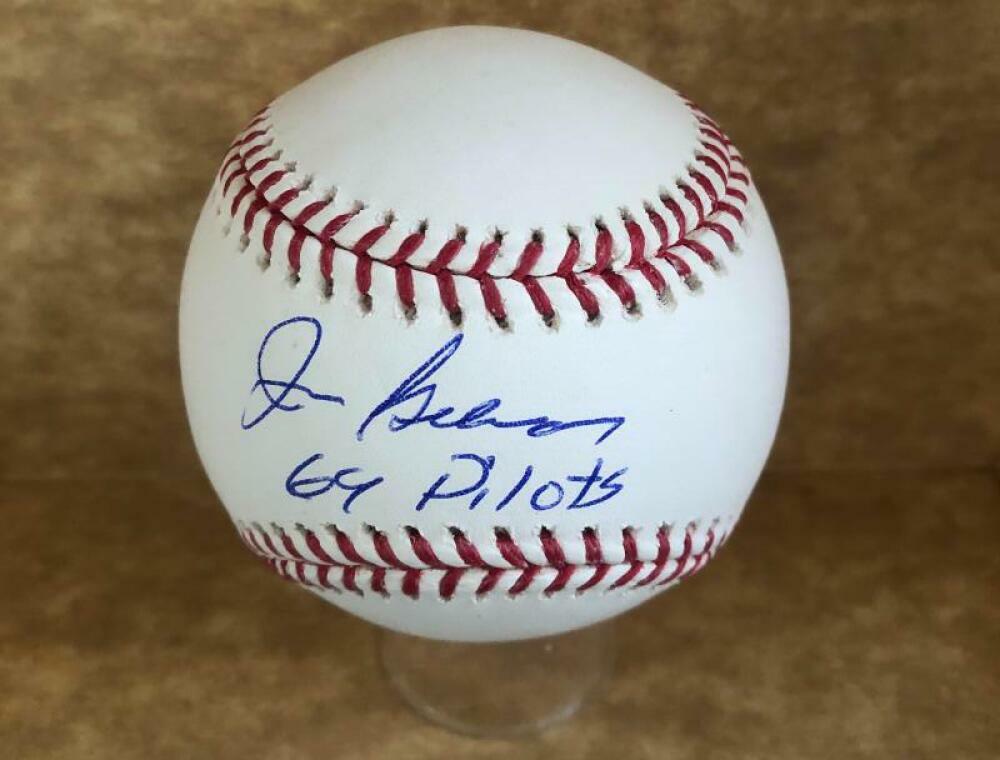 JOHN GELNAR  69 PILOTS SIGNED AUTOGRAPHED M.L. BASEBALL BECKETT Y12773