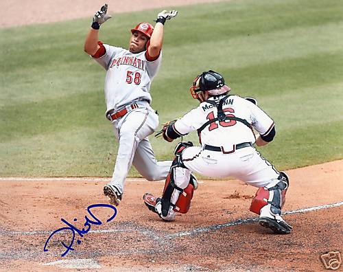 PEDRO LOPEZ  CINCINATTI REDS  SIGNED 8X10