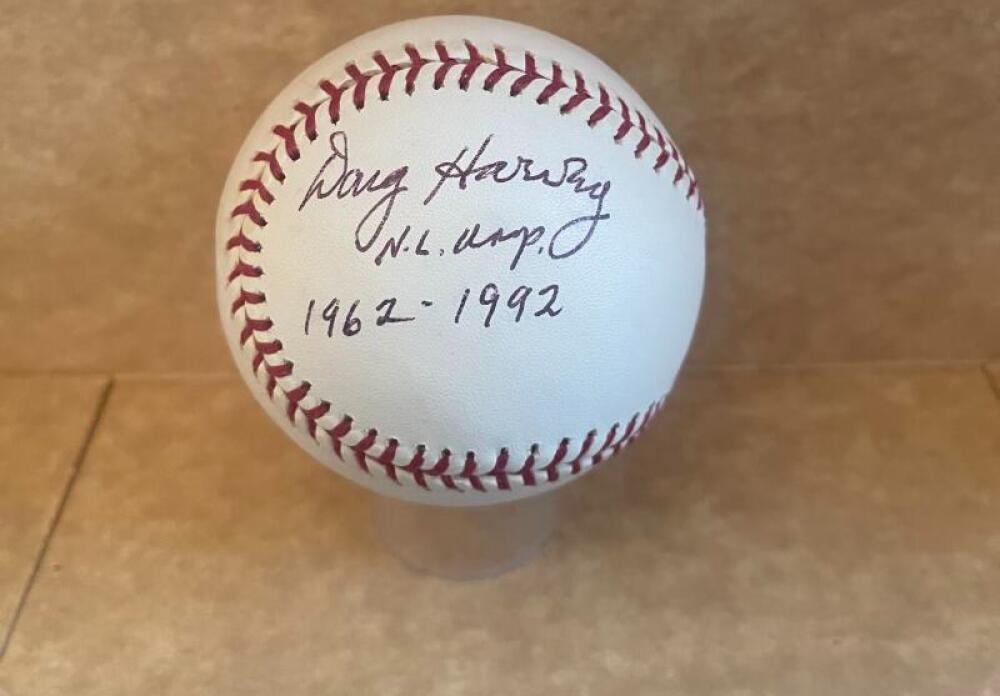 DOUG HARVEY N.L. UMPIRE 62-92 SIGNED AUTO M.L. BASEBALL BECKETT AUTH