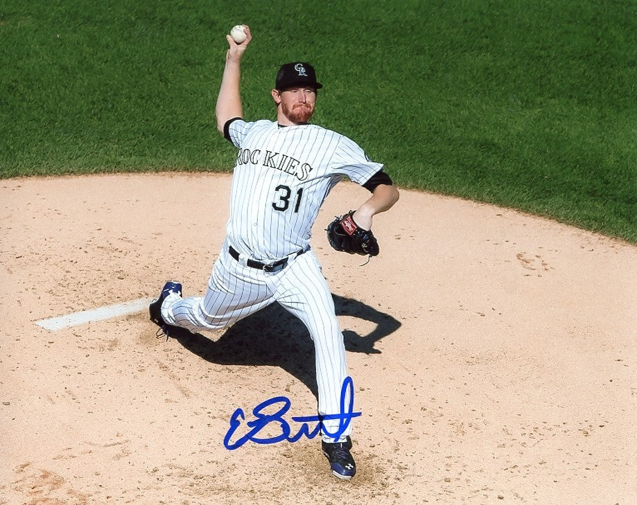 EDDIE BUTLER   #31    COLORADO  ROCKIES     SIGNED AUTOGRAPHED 8X10  PHOTO