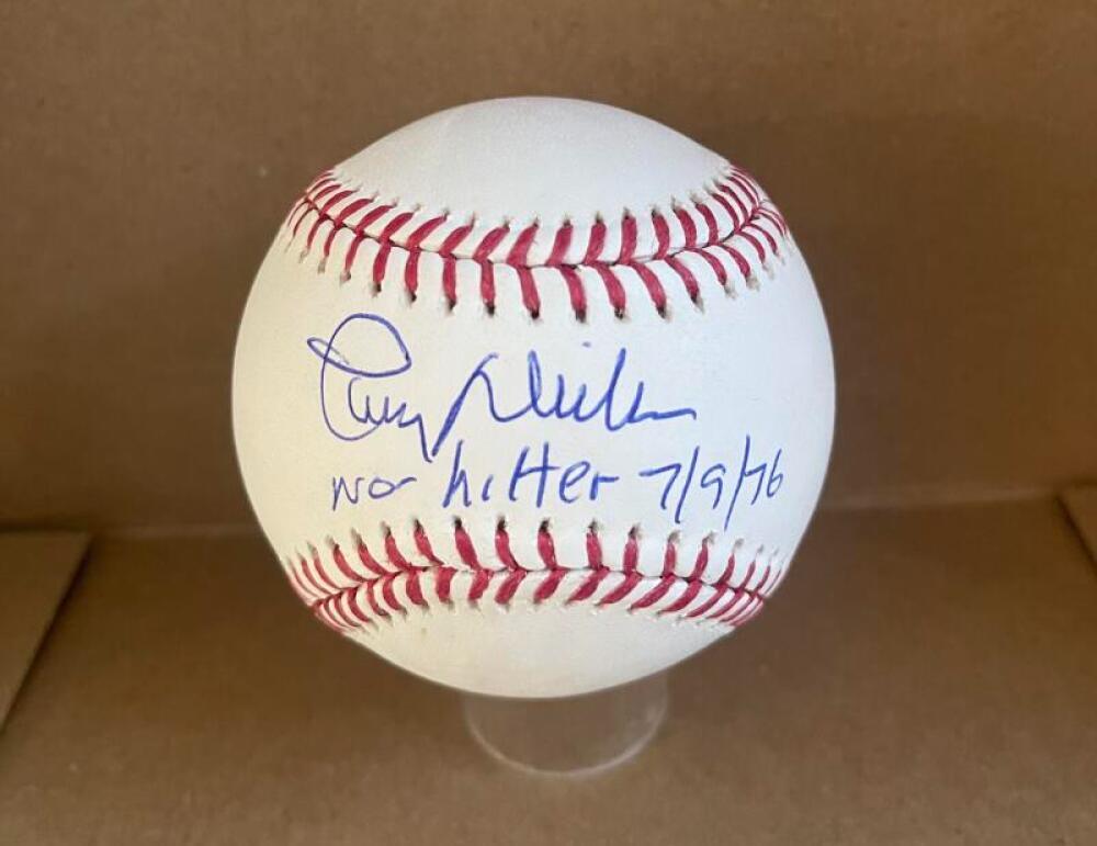 LARRY DIERKER ASTROS NO HITTER 7/9/76 SIGNED M.L. BASEBALL JSA AH46923