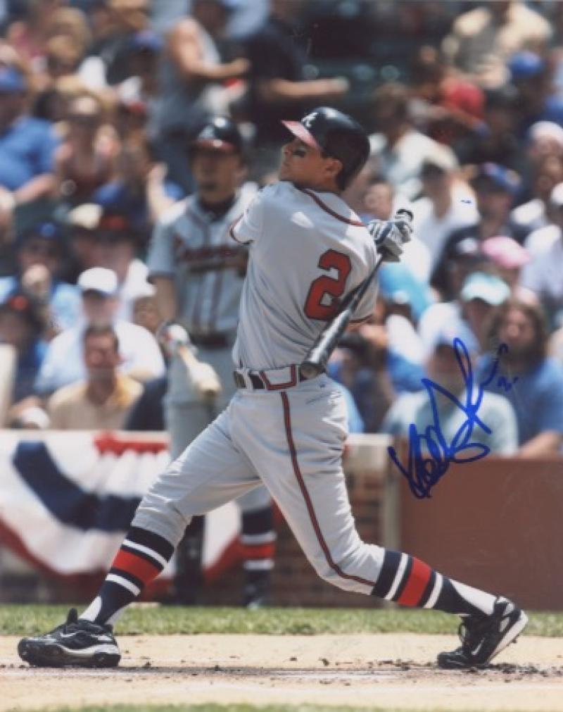 KELLY JOHNSON ATLANTA BRAVES   SIGNED AUTOGRAPHED 8X10 PHOTO W/COA #2