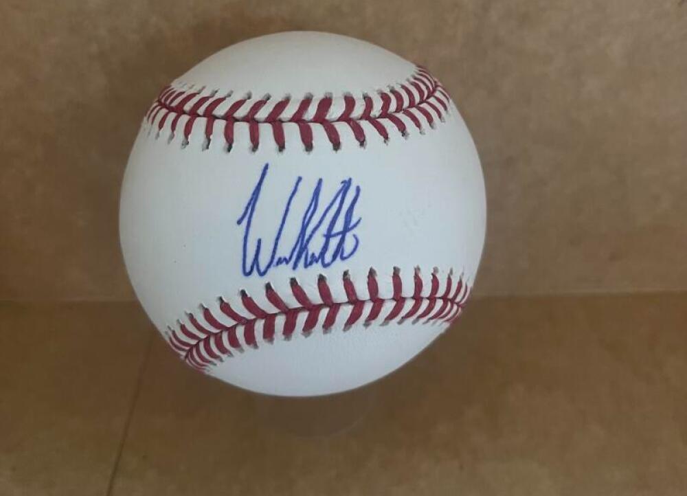 WES KATH WHITE SOX SIGNED AUTOGRAPHED M.L. BASEBALL  JSA SD140029