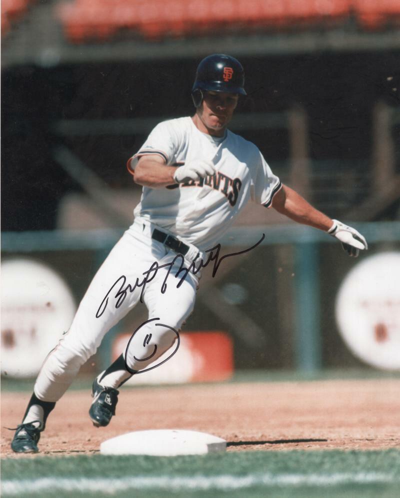 BRETT BUTLER SAN FRANCISCO GIANTS SIGNED AUTOGRAPHED 8X10 PHOTO W/ COA