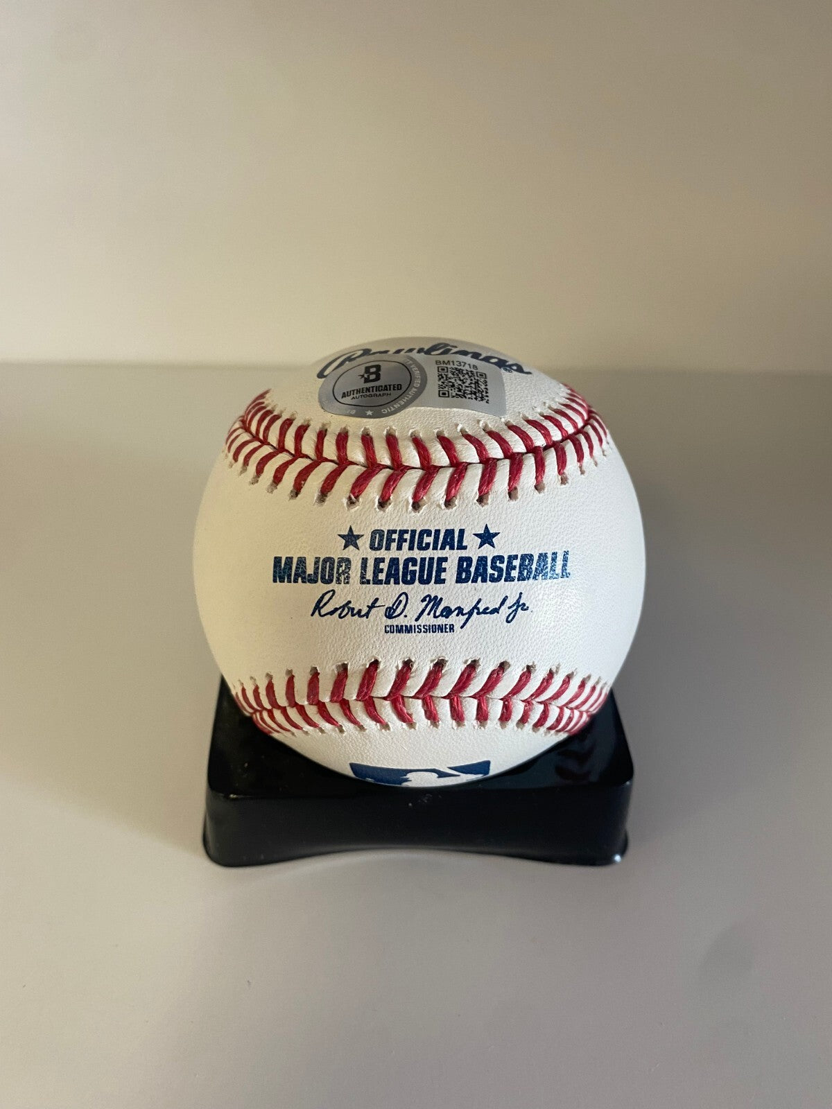 RONNY MAURICIO NEW YORK METS SIGNED AUTOGRAPHED M.L. BASEBALL BECKETT AUTH ****