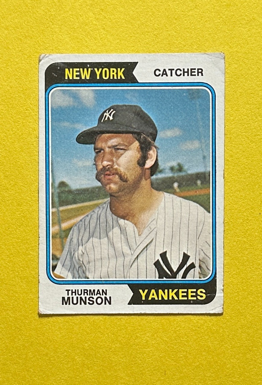 1974 TOPPS THURMAN MUNSON #340 YANKEES