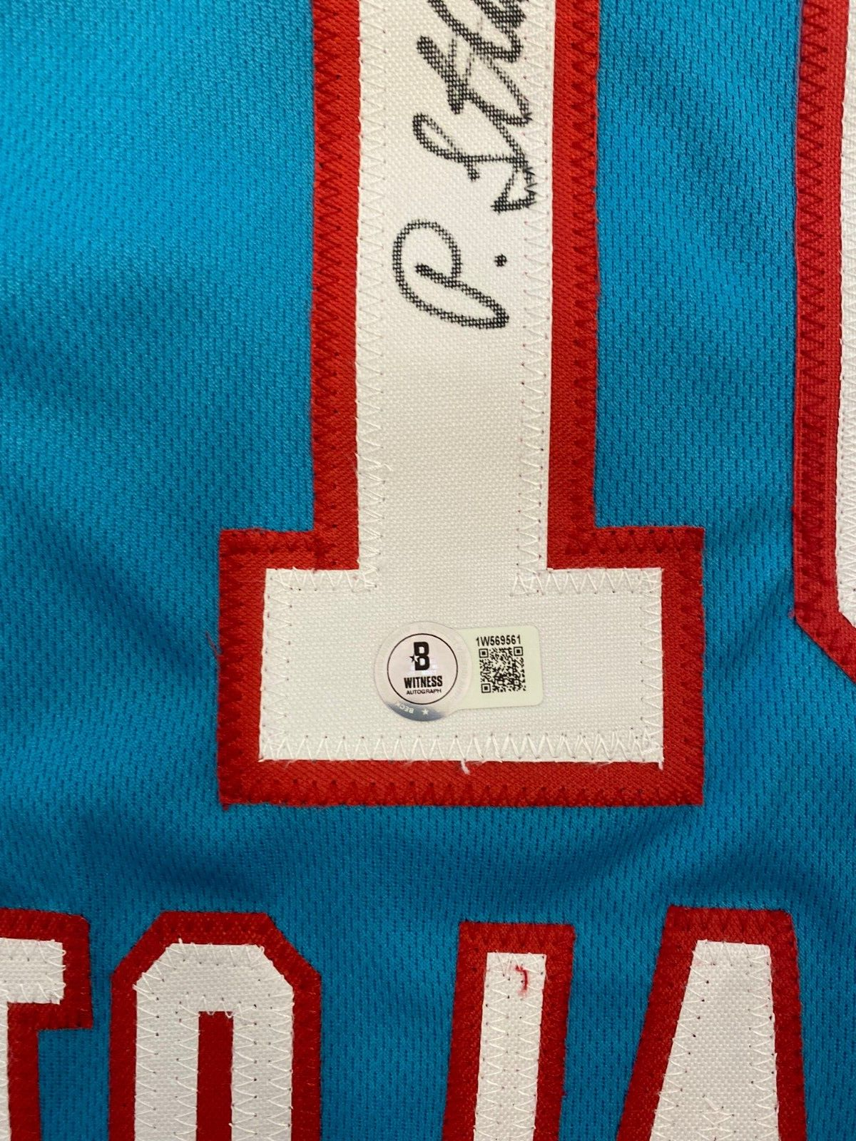 PEJA STOJAKOVIC SACRAMENTO KINGS SIGNED AUTO BLUE CUSTOM JERSEY SZ XL BECKETT **