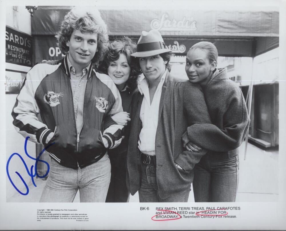 REX SMITH HEADIN FOR BROADWAY SIGNED AUTOGRAPHED 8X10 PHOTO W/ COA
