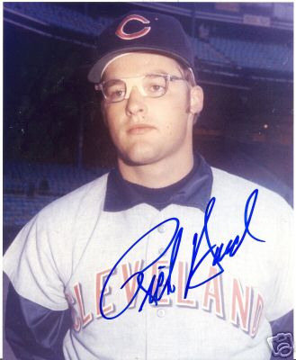 RICH HAND CLEVELAND INDIANS SIGNED 8X10 PHOTO W/COA