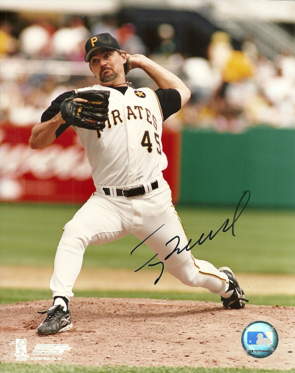 TERRY MULHOLLAND PITTSBURGH PIRATES SIGNED AUTO 8x10 PHOTO W/COA