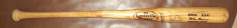 DALE SVEUM PITTSBURGH PIRATES GAME USED CRACKED LOUISVILLE SLUGGER BAT 