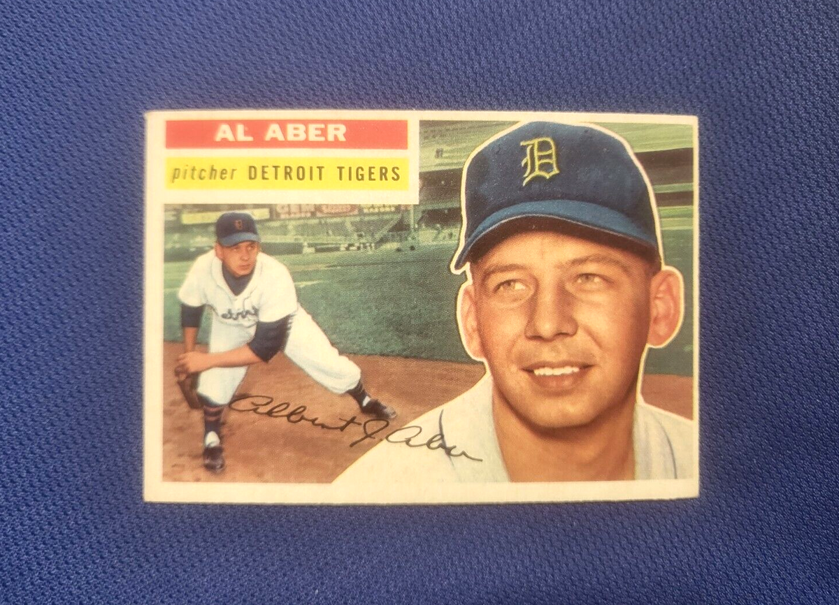 1956 TOPPS AL ABER DETROIT TIGERS #317 CARD VINTAGE SET-BREAK