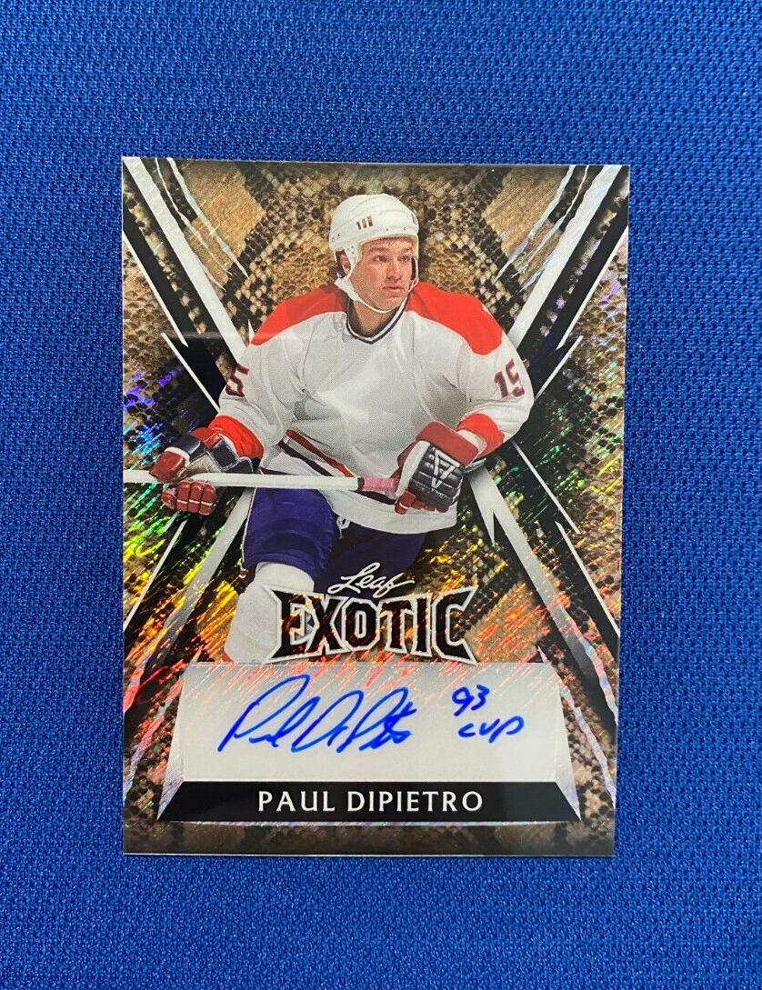 2024 LEAF EXOTIC PAUL DIPIETRO 93 CUP SIGNED AUTOGRAPHED CARD #E-PDP 5/8