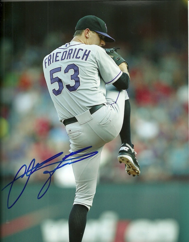 CHRISTIAN FRIEDRICH COLORADO ROCKIES SIGNED AUTOGRAPHED 8x10 PHOTO W/COA