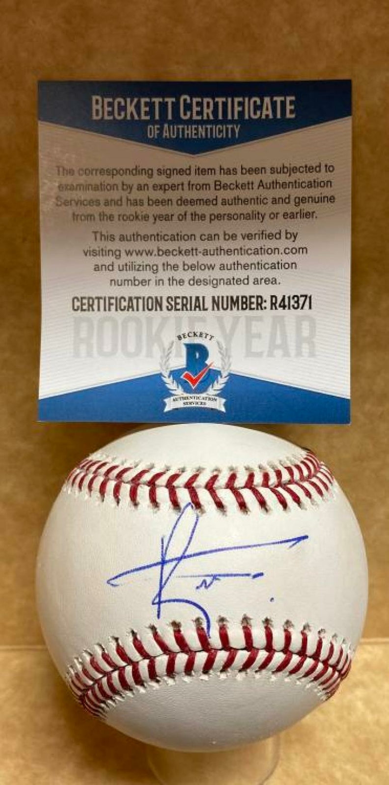 RODOLFO DURAN PHILADELPHIA PHILLIES ROOKIE YEAR SIGNED M.L. BASEBALL R41371