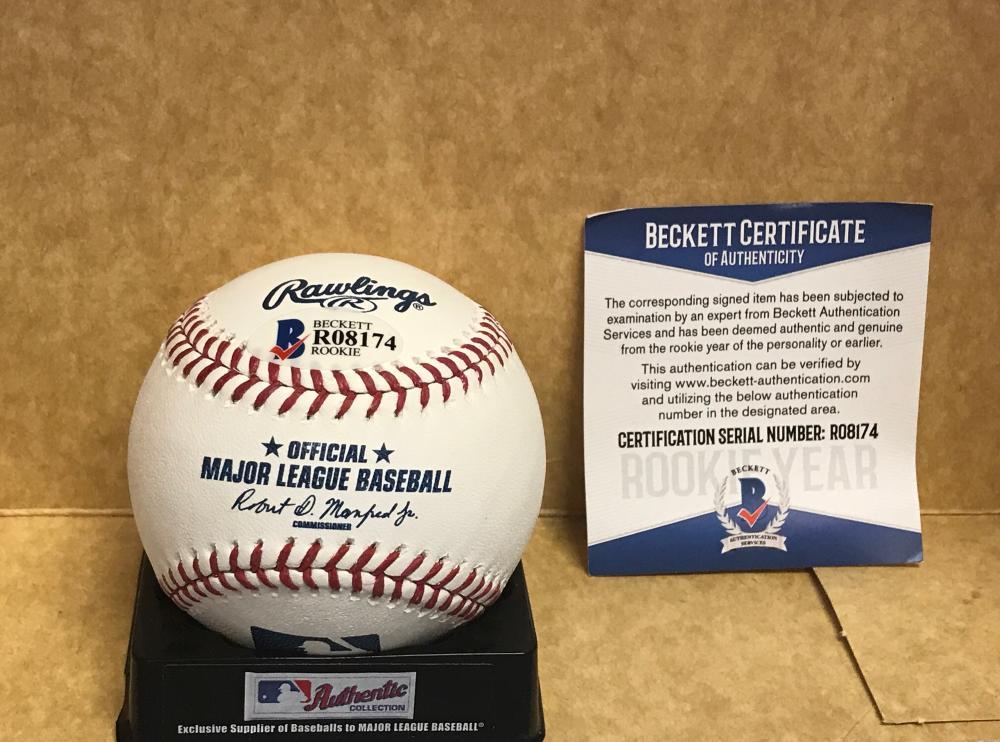 OMAR ESTEVEZ LOS ANGELES DODGERS SIGNED M.L. BASEBALL ROOKIE YEAR R08174