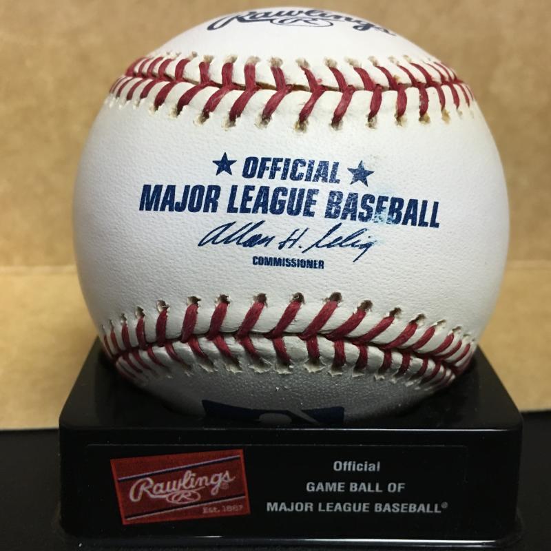 CHRIS CAPUANO BREWERS/DODGERS M.L. SIGNED BASEBALL W/COA