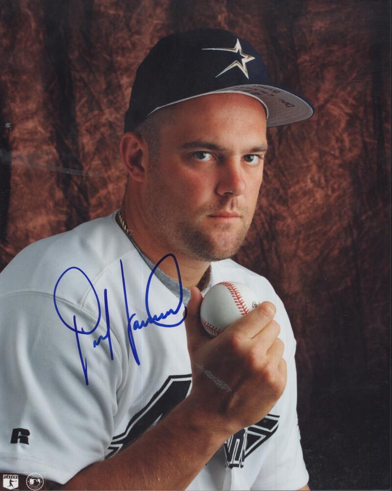 PETE HARNISCH ASTROS SIGNED AUTOGRAPHED 8X10 PHOTO W/ COA