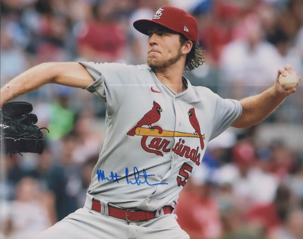 MATT LIBERATORE CARDINALS SIGNED AUTOGRAPHED 8X10 PHOTO W/ COA