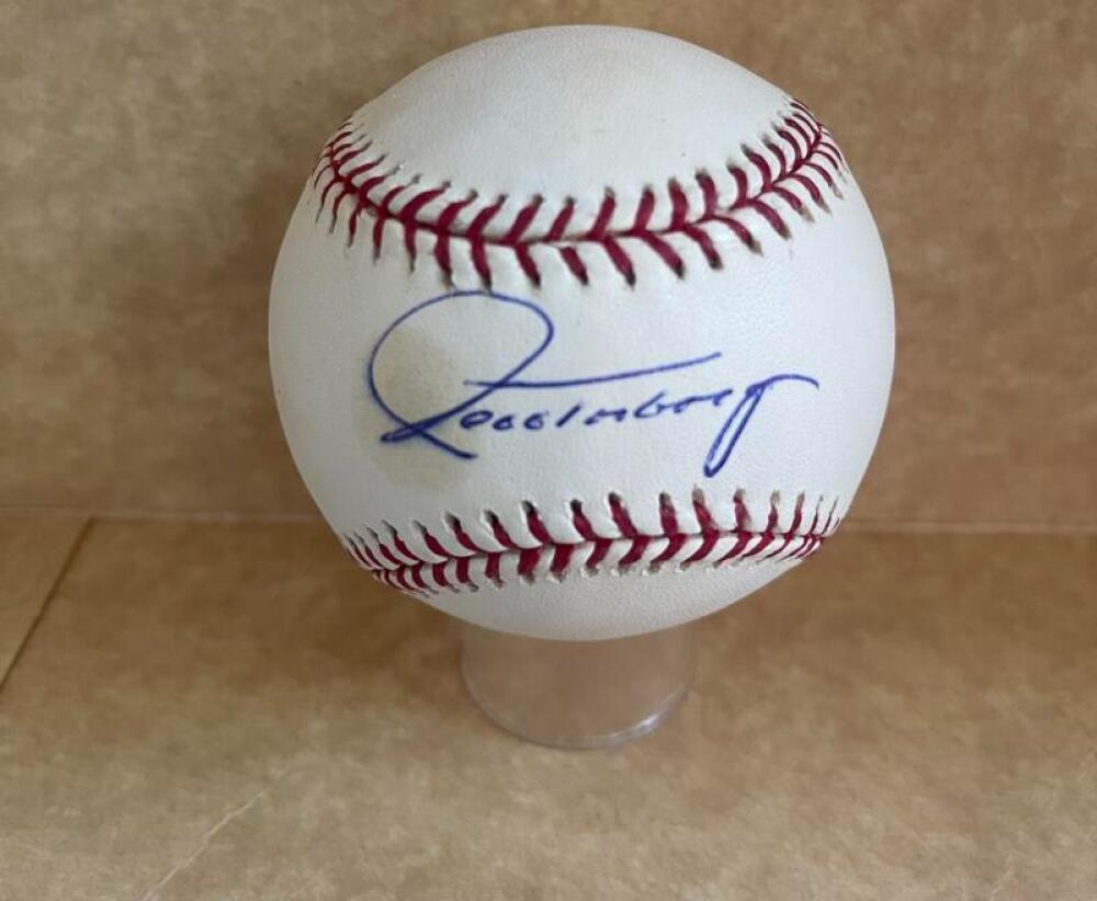 JEFF TORBORG DODGERS/ANGELS SIGNED AUTOGRAPHED M.L. BASEBALL BECKETT AUTH