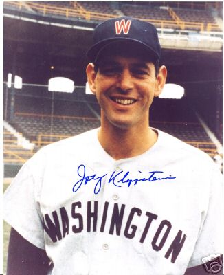 JOHNNY KLIPPSTEIN WASHINGTON SENATORS SIGNED 8X10 PHOTO