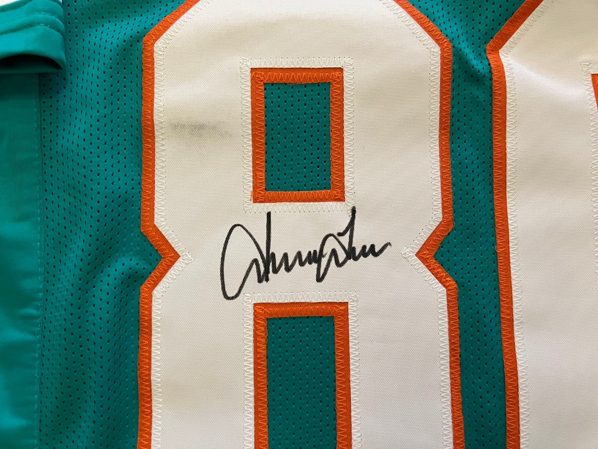 IRVING FRYAR MIAMI DOLPHINS SIGNED AUTOGRAPHED CUSTOM SZ XL JERSEY JSA COA