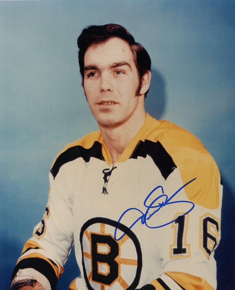DEREK SANDERSON BOSTON BRUINS SIGNED AUTOGRAPHED POSED 8X10 PHOTO W/COA