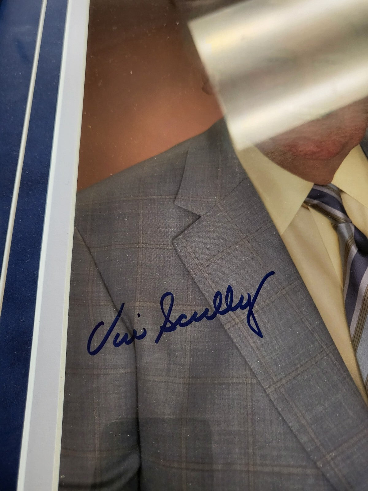 VIN SCULLY DODGERS SIGNED AUTOGRAPHED 8X10 PHOTO MATTED FRAMED JSA COA RARE