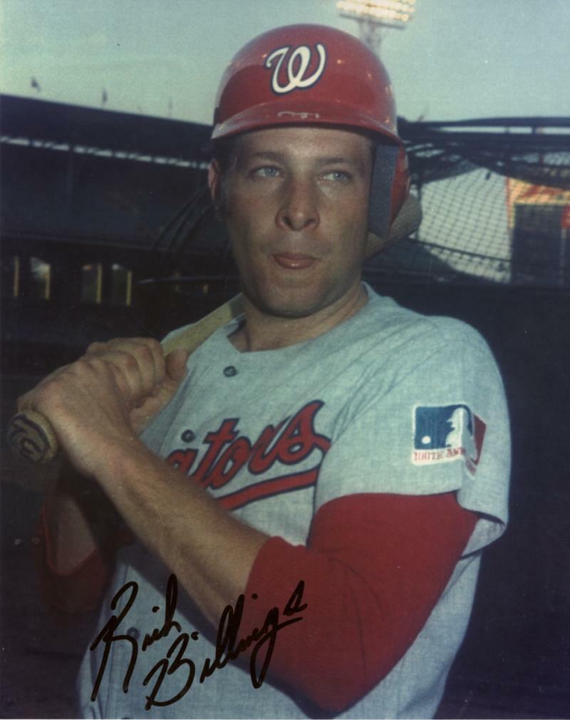 RICH BILLINGS WASHINGTON SENATORS SIGNED AUTOGRAPHED 8X10 PHOTO W/ COA