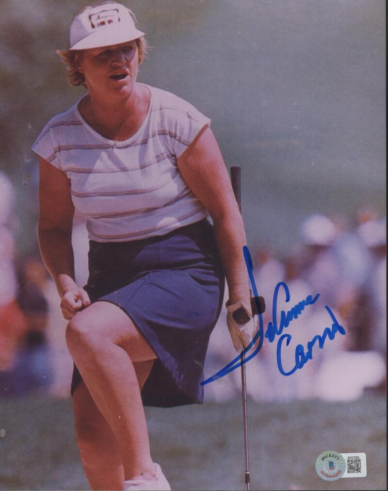 JOANNE CARNER GOLF GREAT HOFER SIGNED AUTOGRAPHED 8X10 PHOTO BECKETT BK57080
