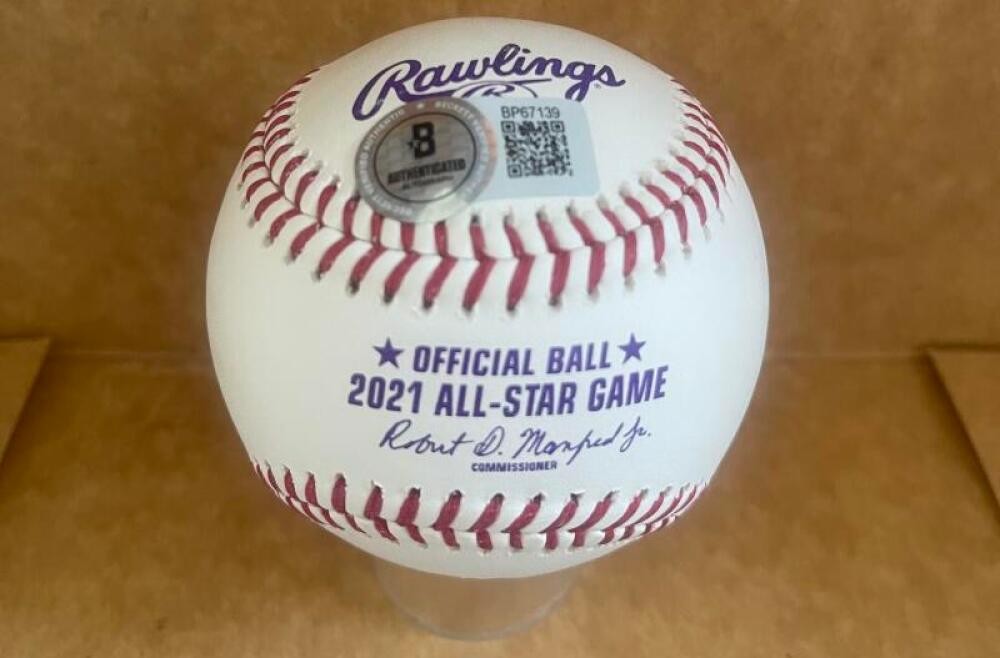 BRYAN REYNOLDS PIRATES SIGNED 2021 ALL STAR BASEBALL BECKETT AUTH