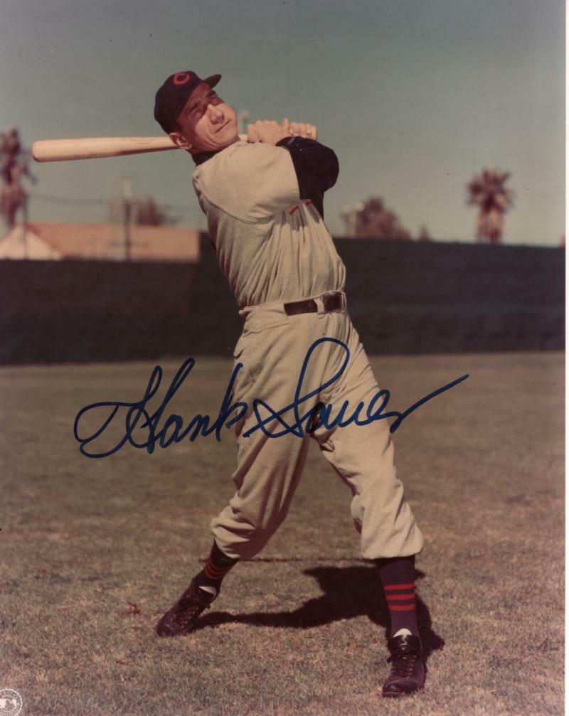 HANK SAUER CHICAGO CUBS DECEASED  SIGNED AUTOGRAPHED  8X10 PHOTO W/ COA
