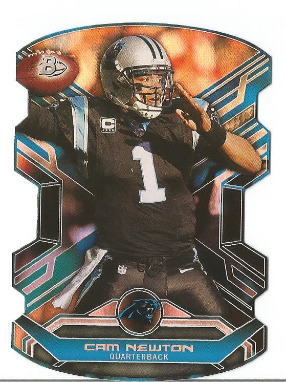 CAM NEWTON CAROLINA PANTHERS 2014 BOWMAN DIE-CUT CARD 
