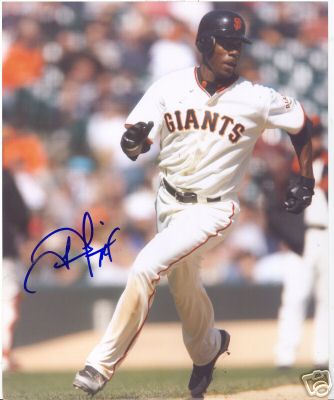 FRED LEWIS SAN FRANCISCO GIANTS SIGNED 8X10 PHOTO W/COA