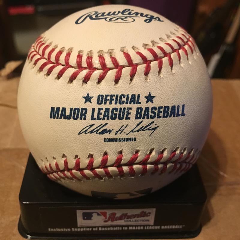JO-JO REYES BRAVES/ANGELS M.L. SIGNED  BASEBALL W/COA
