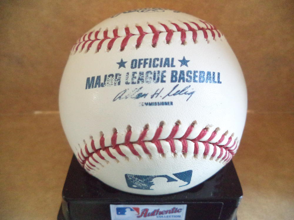 CLIFF BARTOSH INDIANS/CUBS SIGNED AUTOGRAPHED M.L. BASEBALL W/COA