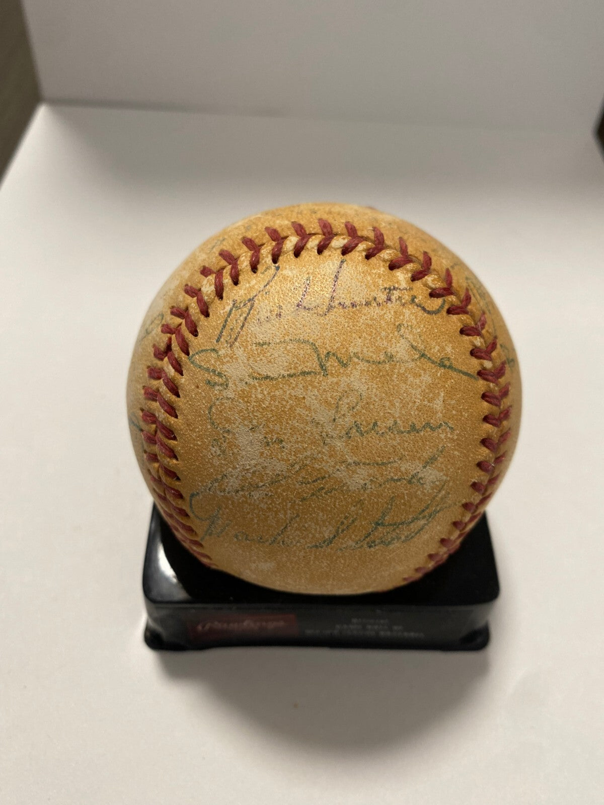 1954 BALTIMORE ORIOLES 1ST YEAR TEAM SIGNED AUTOGRAPHED BASEBALL BECKETT LOA