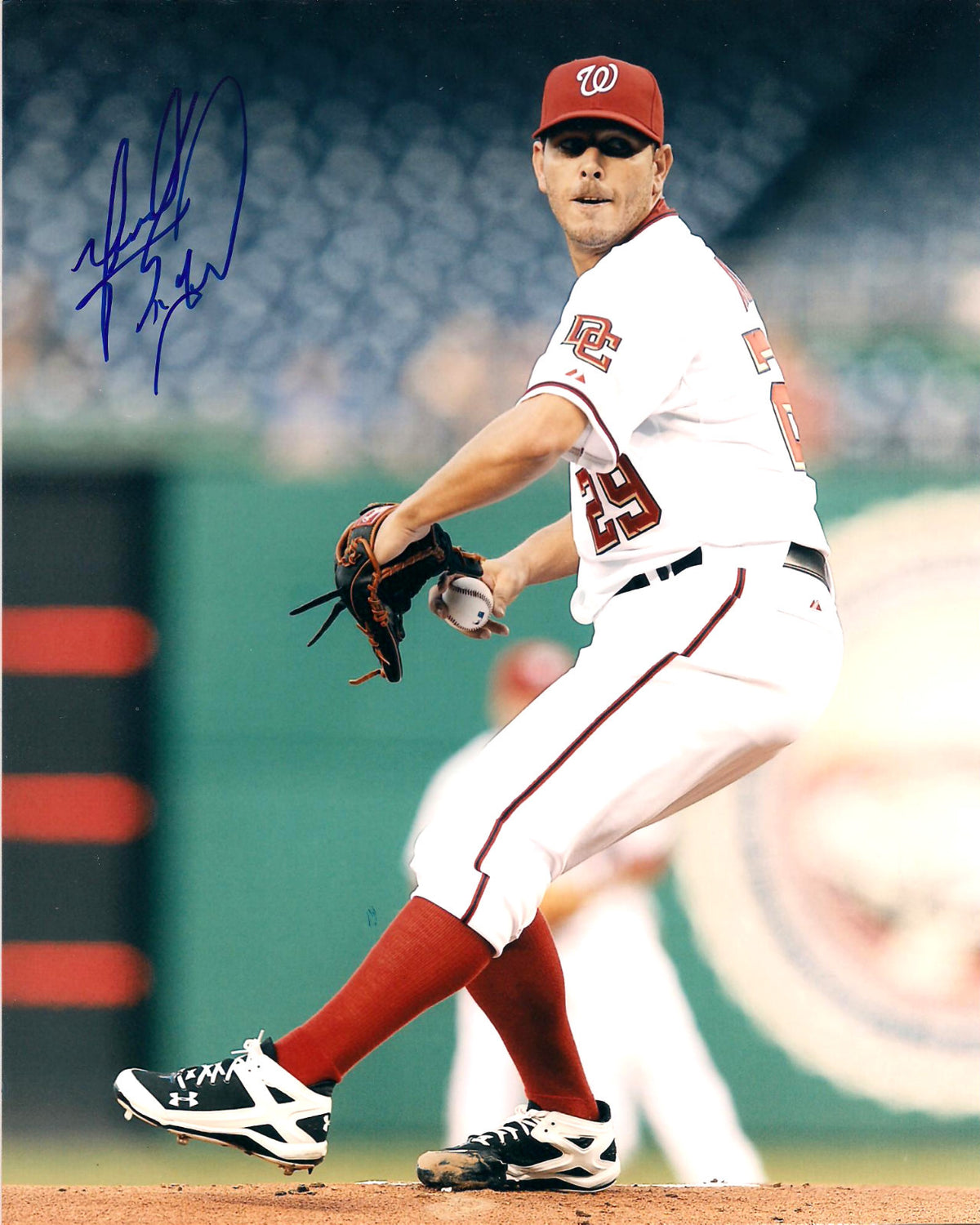 YUNESKY MAYA WASHINGTON NATIONALS AUTOGRAPHED SIGNED 8X10 PHOTO W/COA
