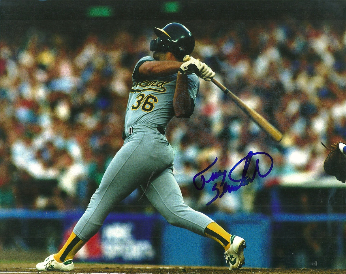 TERRY STEINBACH OAKLAND ATHLETICS SIGNED AUTO 8x10 PHOTO W/COA HORIZONTAL