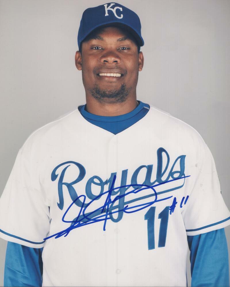 JOSE GUILLEN KANSAS CITY ROYALS  SIGNED AUTOGRAPHED 8X10 PHOTO W/ COA