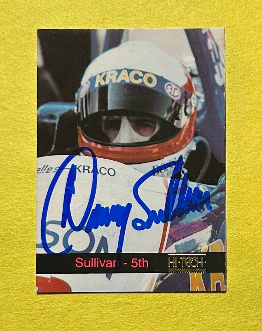 1993 HI-TECH DANNY SULLIVAN SIGNED AUTOGRAPH CARD W/ COA #8