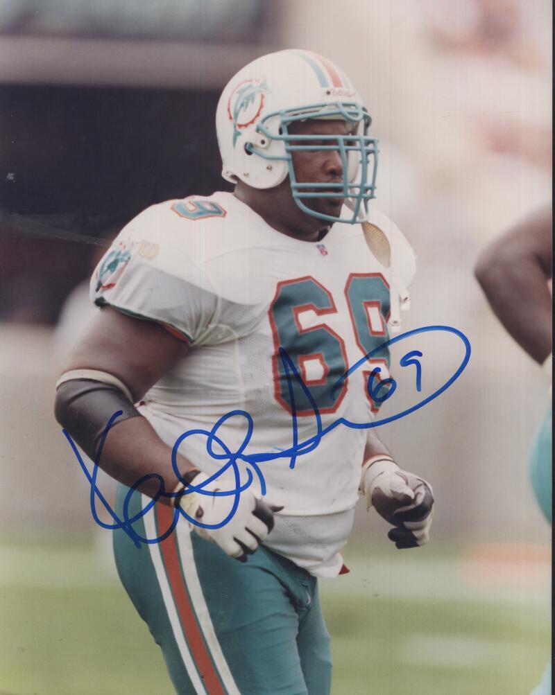 KEITH SIMS DOLPHINS SIGNED AUTOGRAPHED 8X10 PHOTO W/ COA