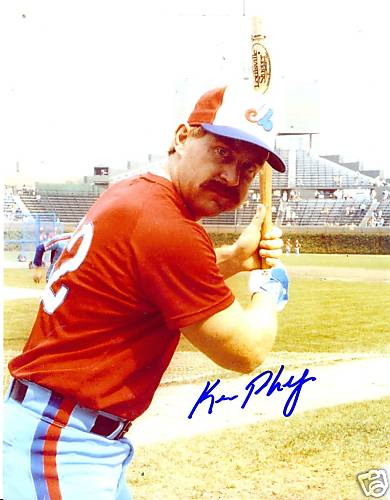 KEN PHELPS MONTREAL EXPOS SIGNED 8X10 PHOTO W/COA